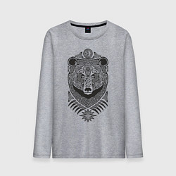 Мужской лонгслив Медведь