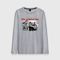 Лонгслив хлопковый мужской The Cranberries, цвет: меланж