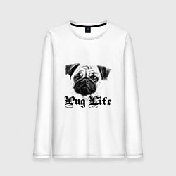 Мужской лонгслив Pug life