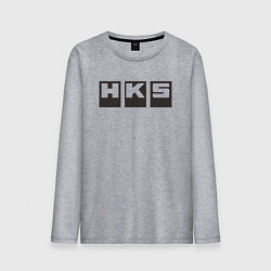 Лонгслив хлопковый мужской HKS, цвет: меланж
