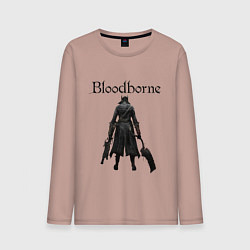 Лонгслив хлопковый мужской Bloodborne, цвет: пыльно-розовый