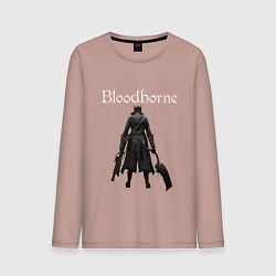Лонгслив хлопковый мужской Bloodborne, цвет: пыльно-розовый