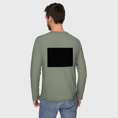 Мужской лонгслив Изоляция / Авокадо – фото 4