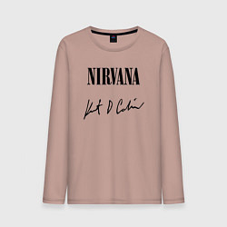 Мужской лонгслив NIRVANA АВТОГРАФ КУРТА КОБЕЙНА