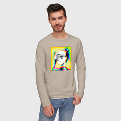 Лонгслив хлопковый мужской Сейлор Мун Усаги Цукино Sailor, цвет: миндальный — фото 2