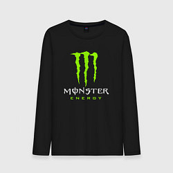 Лонгслив хлопковый мужской MONSTER ENERGY, цвет: черный