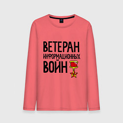 Мужской лонгслив Ветеран информационных войн