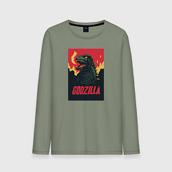 Мужской лонгслив Godzilla