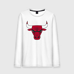 Лонгслив хлопковый мужской Chicago Bulls, цвет: белый