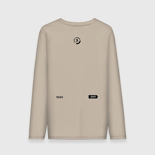 Мужской лонгслив Stationary Run / Миндальный – фото 2