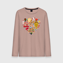 Мужской лонгслив LOVE RUSSIA