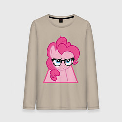 Лонгслив хлопковый мужской Pinky Pie hipster, цвет: миндальный