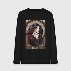 Лонгслив хлопковый мужской The Witcher, Yennefer, цвет: черный