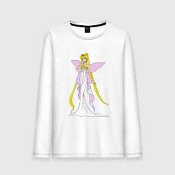 Лонгслив хлопковый мужской Sailor MoonСеренити, цвет: белый