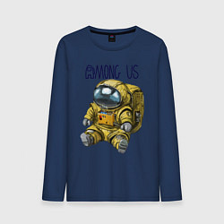 Лонгслив хлопковый мужской Among Us, цвет: тёмно-синий
