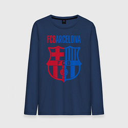 Лонгслив хлопковый мужской Barcelona FC, цвет: тёмно-синий