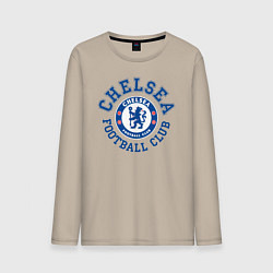 Лонгслив хлопковый мужской Chelsea FC, цвет: миндальный