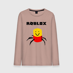 Лонгслив хлопковый мужской ROBLOX, цвет: пыльно-розовый