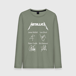 Мужской лонгслив METALLICA АВТОГРАФЫ