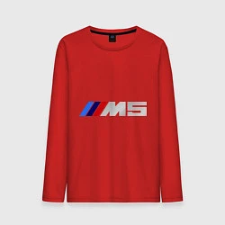 Лонгслив хлопковый мужской BMW M5, цвет: красный