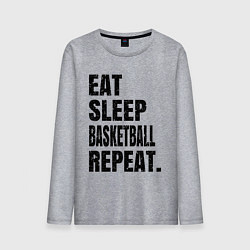 Мужской лонгслив EAT SLEEP BASKETBALL REPEAT