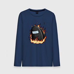 Мужской лонгслив Among Us fire