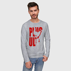 Лонгслив хлопковый мужской PLUS ULTRA, цвет: меланж — фото 2