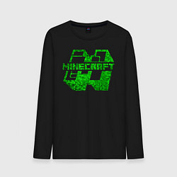 Лонгслив хлопковый мужской Minecraft, цвет: черный