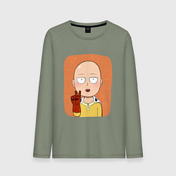 Мужской лонгслив Сайтама One Punch Man