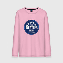 Лонгслив хлопковый мужской The Beatles, цвет: светло-розовый