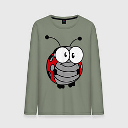 Мужской лонгслив Удивленная божья коровка