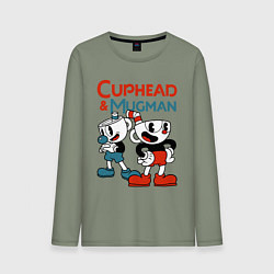 Мужской лонгслив Cuphead & Mugman