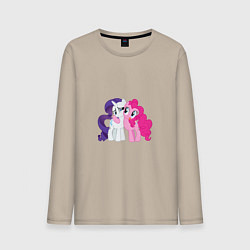 Лонгслив хлопковый мужской My Little Pony Pinkie Pie And, цвет: миндальный