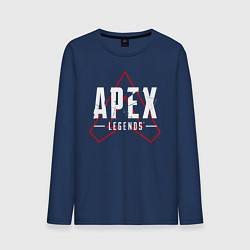 Лонгслив хлопковый мужской APEX LEGENDS LOGO, цвет: тёмно-синий