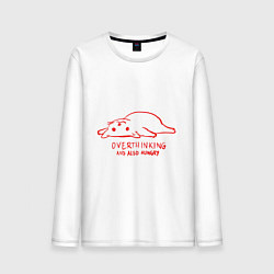 Мужской лонгслив Кот отдыхает