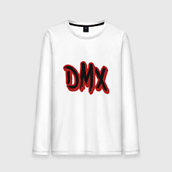 Лонгслив хлопковый мужской DMX Rap, цвет: белый