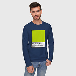 Лонгслив хлопковый мужской Shrek: Pantone Color, цвет: тёмно-синий — фото 2