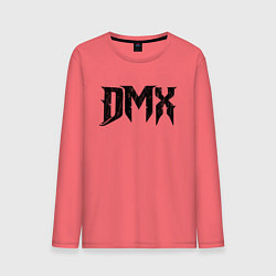 Лонгслив хлопковый мужской DMX Logo Z, цвет: коралловый