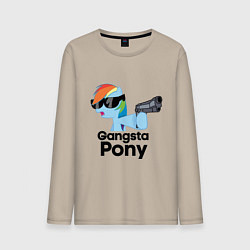 Мужской лонгслив Gangsta pony