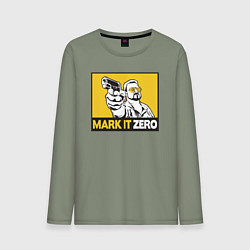 Лонгслив хлопковый мужской Mark It Zero Большой Лебовски, цвет: авокадо