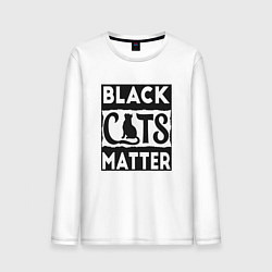 Мужской лонгслив Black Cats Matter