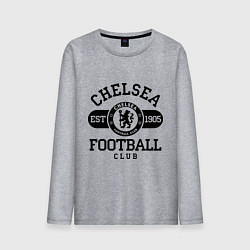 Лонгслив хлопковый мужской Chelsea Football Club, цвет: меланж