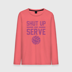 Мужской лонгслив Shut Up And Serve