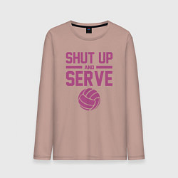 Мужской лонгслив Shut Up And Serve