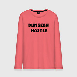 Лонгслив хлопковый мужской Dungeon Master, цвет: коралловый