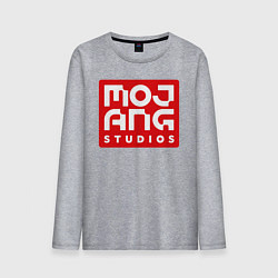Лонгслив хлопковый мужской Mojang Studios, цвет: меланж
