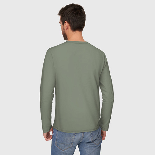 Мужской лонгслив Boris Brejcha Logo / Авокадо – фото 4