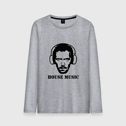 Лонгслив хлопковый мужской Dr House music, цвет: меланж