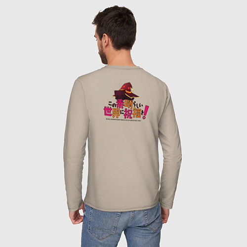 Мужской лонгслив Meg Black Cаt / Миндальный – фото 4