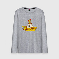 Мужской лонгслив The Beatles Yellow Submarine в дудл стиле